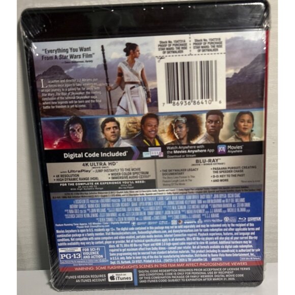 Star Wars The Rise Of Skywalker 4K Ultra HD Blu-Ray Digital Ultimate Collectors - Picture 3 of 5